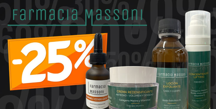 Black Friday en Farmacia Massoni: 25% de descuento en la gama cosmética Massoni